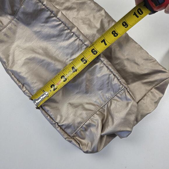 Kipling Crossbody Shoulder Bag Womens Beige Gold Metallic Nylon Adjustable Purse - Picture 6 of 11